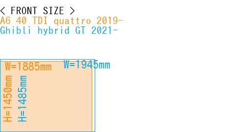 #A6 40 TDI quattro 2019- + Ghibli hybrid GT 2021-